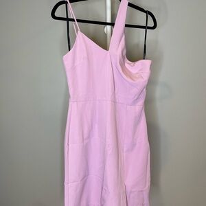 Laundry By Shelli Segal Lilac Asymmetric Strap Dress